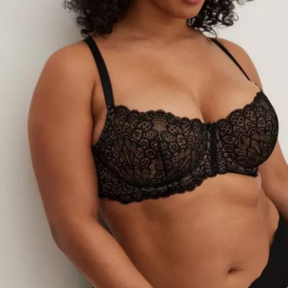 torrid Black Lace Balconette Bra